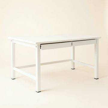 Wren Dale Empty Workshop Workbench - White (synthetic illustration; no displayed measurements)