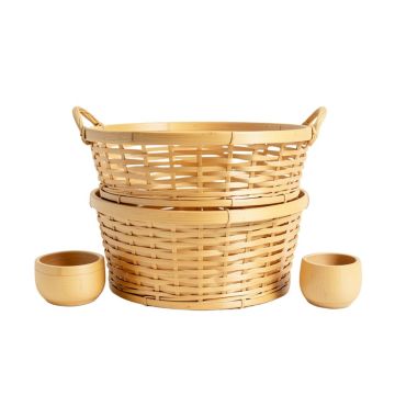 Cillian Bamboo 5-Piece Bathroom Accessory Set