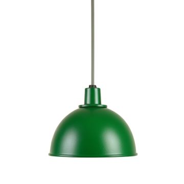 Dune Dale Pendant Light Suspended From One Plain Cable - Green