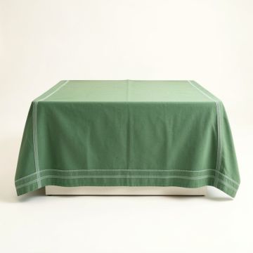 Flint Edge Flat Bed Sheet - Green (synthetic illustration; no displayed measurements)