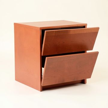 Reed Branch Freestanding Pull-Out Hamper Cabinet - Terracotta (synthetic illustration; no displayed measurements)