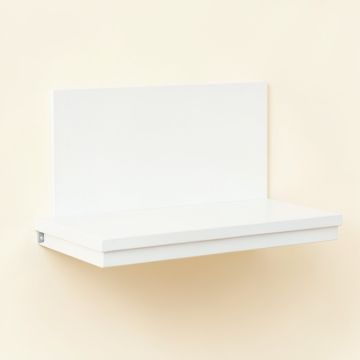Dune Brook Wall-Mounted Shelf - White (synthetic illustration; no displayed measurements)