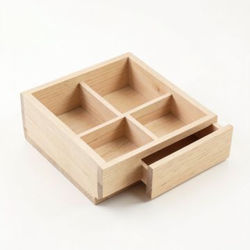 Shore Bend Empty Coffee-Station Organizer - Beige (synthetic illustration; no displayed measurements)