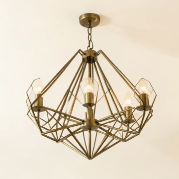 Orellana 6 - Light Unique / Statement Geometric Chandelier (synthetic illustration; no displayed measurements)
