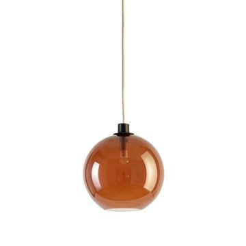 Vale Canyon Pendant Light Suspended From One Plain Cable - Terracotta