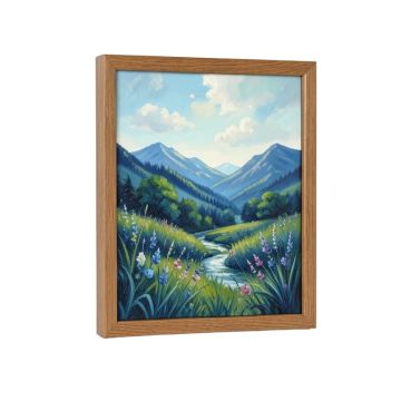 Bohemian Blue 01 Landscape By Lisa Audit - Painting Print