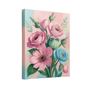 Abstract Floral 1 By Design Fabrikken - Wrapped Canvas Painting Print