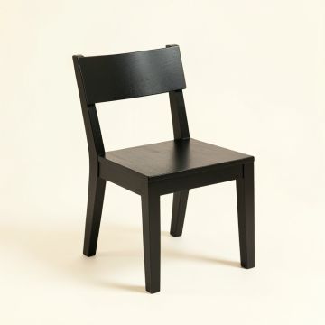 Reed Arc Small Chair - Black (synthetic illustration; no displayed measurements)