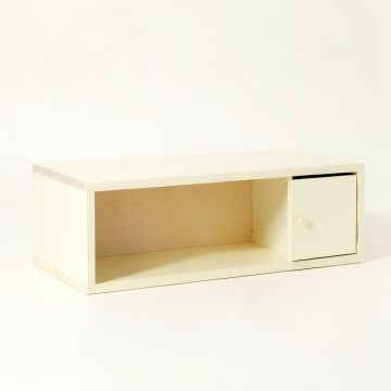 Lake Bend Shoe Storage Bench - Ivory (synthetic illustration; no displayed measurements)