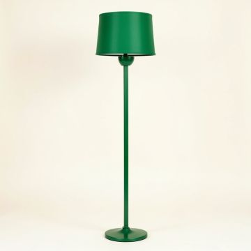 Summit Canyon Floor Lamp With A Plain Fabric Shade - Green (synthetic illustration; no displayed measurements)