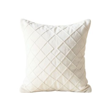 Ash Bend Filled Accent Pillow - White
