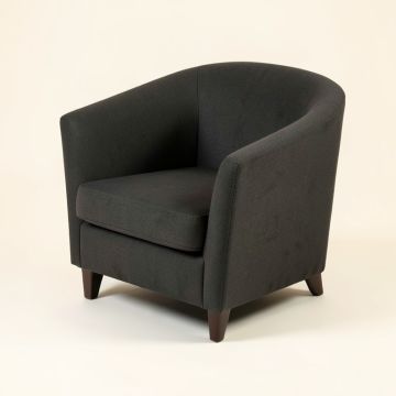 Destinie Upholstered Parsons Chair In Charcoal (synthetic illustration; no displayed measurements)
