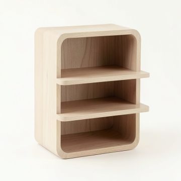Dune Branch Empty Mug-Storage Cabinet Insert - Beige (synthetic illustration; no displayed measurements)