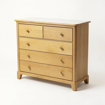 Rodrigues Melamine 5 Drawer Chest (synthetic illustration; no displayed measurements)