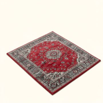 Adoraim Power Loom Red/Gray Rug (synthetic illustration; no displayed measurements)