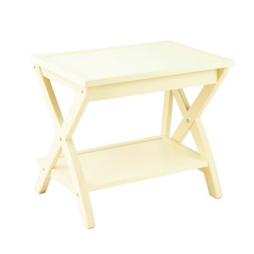 Ridge Crest Side Table - Ivory