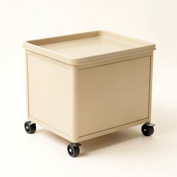Glen Bridge Empty Rolling Workshop Cart - Beige (synthetic illustration; no displayed measurements)