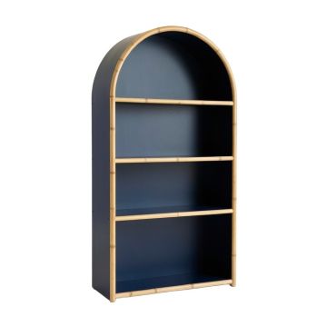 Elm Crest Freestanding Bookcase - Navy
