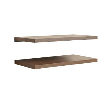 Modern Floating 2 Piece Wall Shelf Set