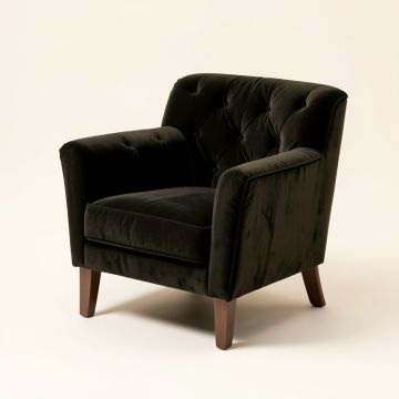 Senna 31 '' Wide Tufted Velvet Armchair (synthetic illustration; no displayed measurements)
