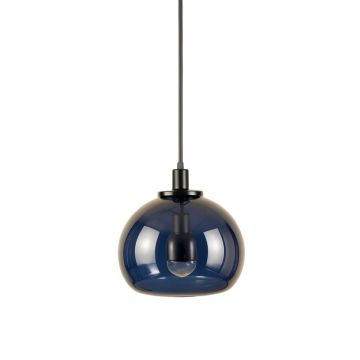 Cliff Crest Pendant Light Suspended From One Plain Cable - Navy