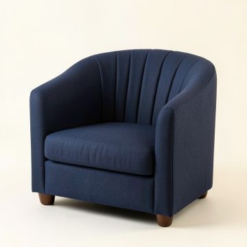 Harbor Arc Upholstered Armchair (synthetic illustration; no displayed measurements)