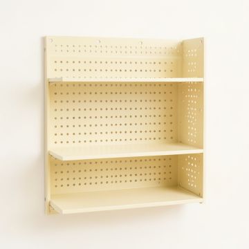 Summit Canyon Empty Wall-Mounted Tool Organizer Panel - Cream (synthetic illustration; no displayed measurements)