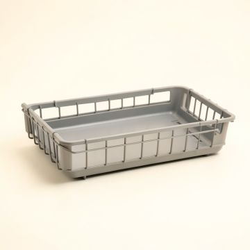 Hill Bluff Empty Under-Desk Cable Tray - Gray (synthetic illustration; no displayed measurements)