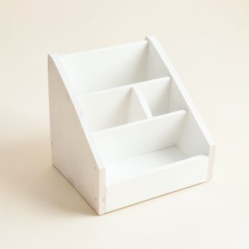 Stone Bend Empty Coffee-Station Organizer - White (synthetic illustration; no displayed measurements)