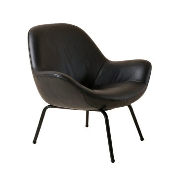 Leblanc 30 '' Wide Vegan Leather Papasan Chair (synthetic illustration; no displayed measurements)