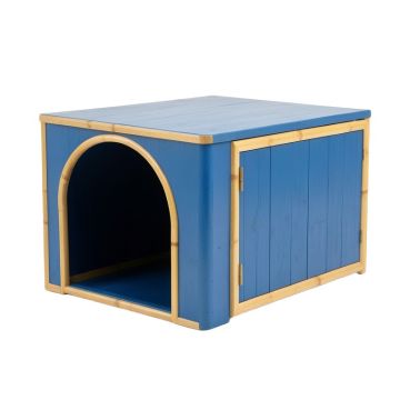 Reed Crossing Empty Furniture-Style Litter Enclosure - Blue