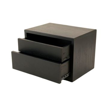 Linden Branch Small-Parts Storage Drawer Cabinet - Black