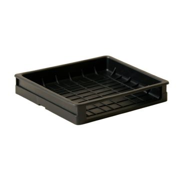 Sage Bridge Empty Under-Desk Cable Tray - Black (synthetic illustration; no displayed measurements)