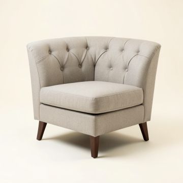 Akire 26.8 '' Wide Tufted Linen Armchair (synthetic illustration; no displayed measurements)