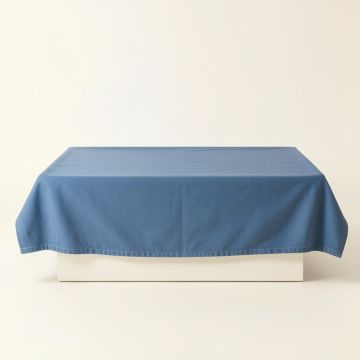 Linden Crest Flat Bed Sheet - Blue (synthetic illustration; no displayed measurements)