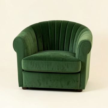 Field Bridge Upholstered Armchair - Green (synthetic illustration; no displayed measurements)