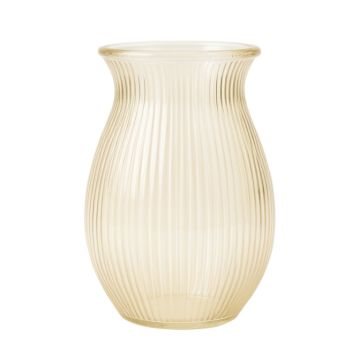 Reed Crest Empty Decorative Vase - Cream
