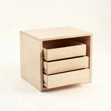 Hazel Bend Small-Parts Storage Drawer Cabinet - Beige (synthetic illustration; no displayed measurements)