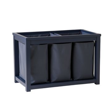 Reed Crossing Laundry Sorting Station With Plain Removable Bags - Navy