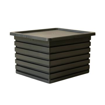 Linden Bend Closed Outdoor Storage Box - Black