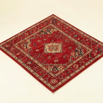 Frieda Power Loom Wool Red Rug (synthetic illustration; no displayed measurements)