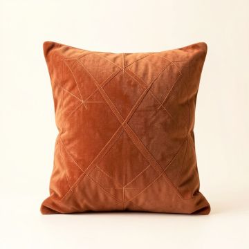 Field Brook Filled Accent Pillow - Terracotta (synthetic illustration; no displayed measurements)