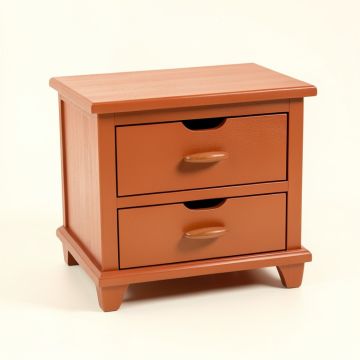 Summit Crest Nightstand - Terracotta (synthetic illustration; no displayed measurements)