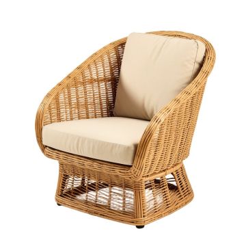 Aura Collection 26.5 '' Wide Polyester Papasan Chair