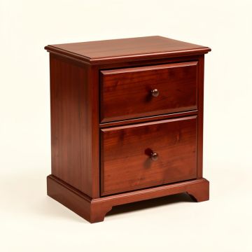 Veasley 2 - Drawer Nightstand In Cherry (synthetic illustration; no displayed measurements)