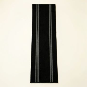 Shore Bridge Narrow Runner Rug - Black (synthetic illustration; no displayed measurements)