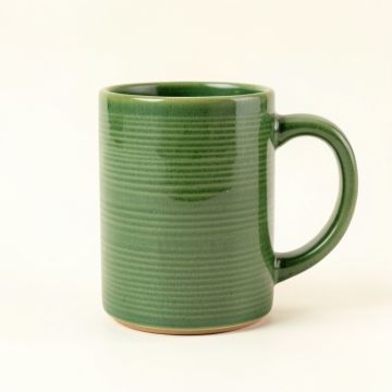Aspen Bridge Ceramic Mug - Green (synthetic illustration; no displayed measurements)