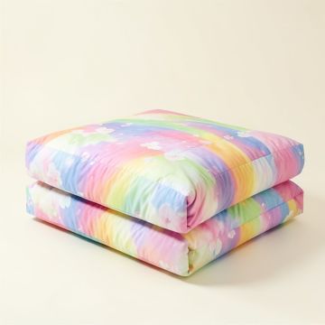 Unicorn Dreamz - Coma Inducer® Oversized Queen Comforter - Buttercup Rainbow (synthetic illustration; no displayed measurements)