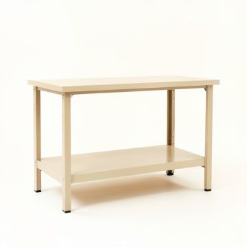 Ridge Edge Empty Workshop Workbench - Beige (synthetic illustration; no displayed measurements)