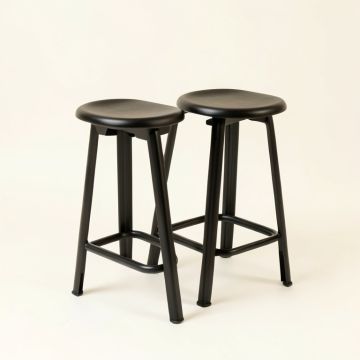 Outdoor Modern Industrial 30 '' Patio Bar Stool ( Set Of 2 ) (synthetic illustration; no displayed measurements)